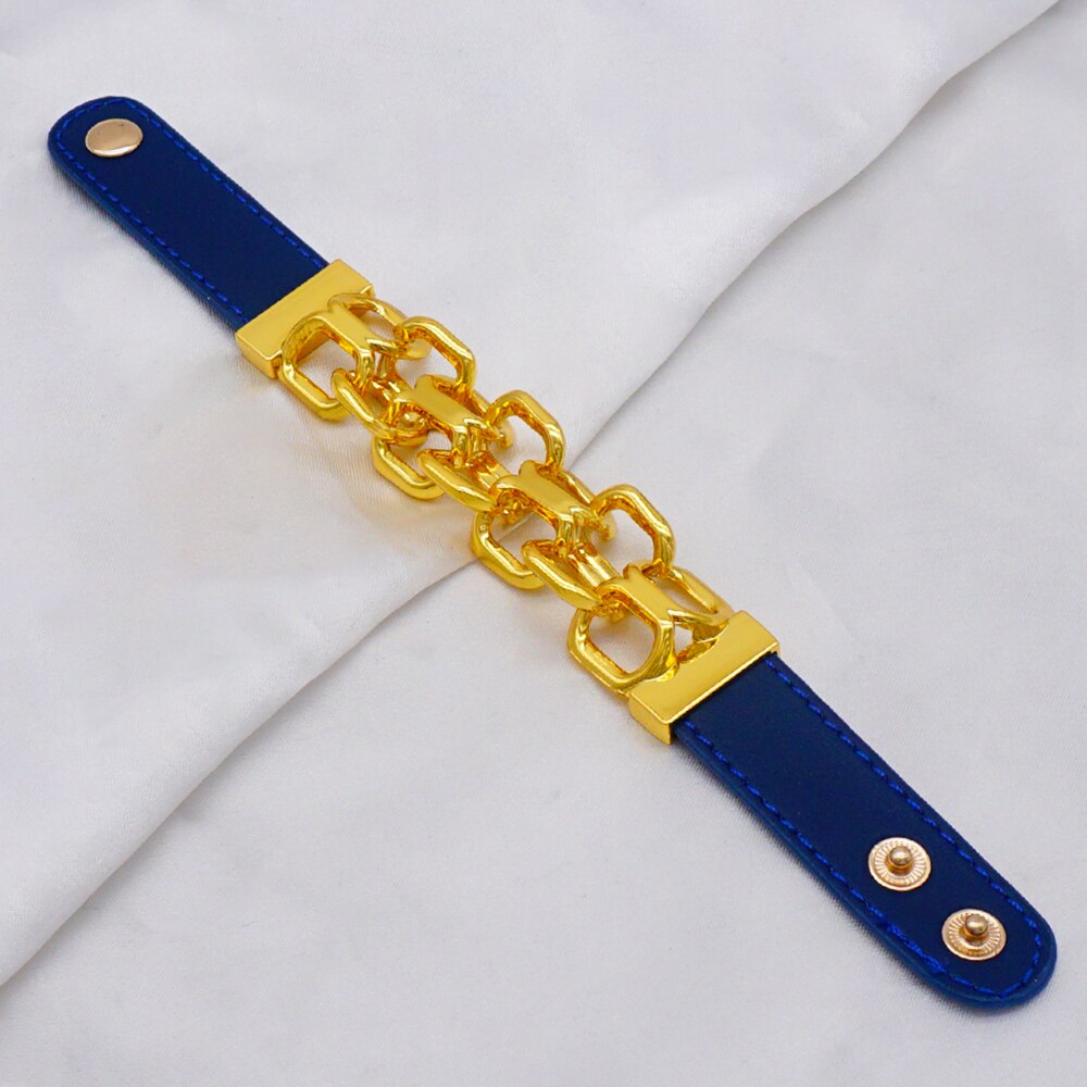 2022 Fashion New Metal Buckle Personality Leather Bracelet For Women Gift Accessories