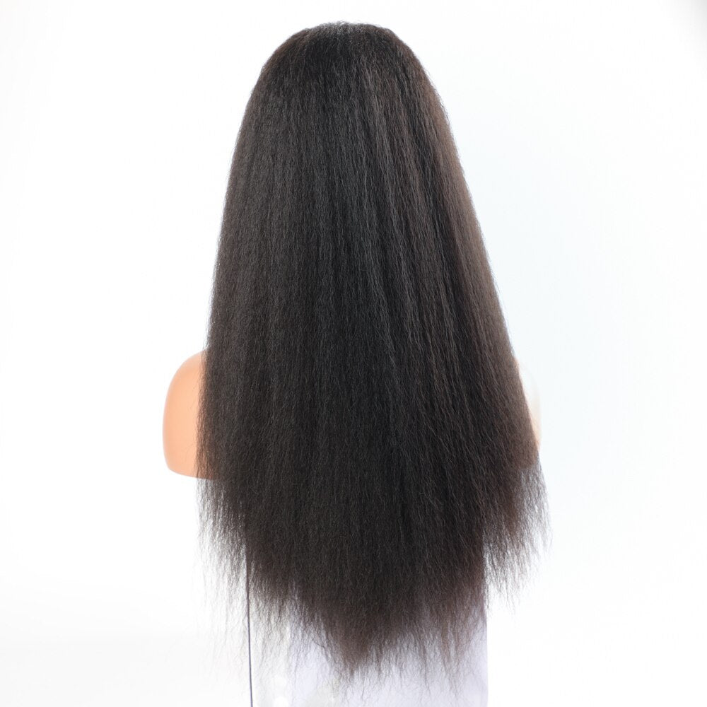 High Puff Afro Kinky Straight Ponytail Synthetic Black Woman Hair Drawstring Ponytail Long Hair Extension Ponytail For Women