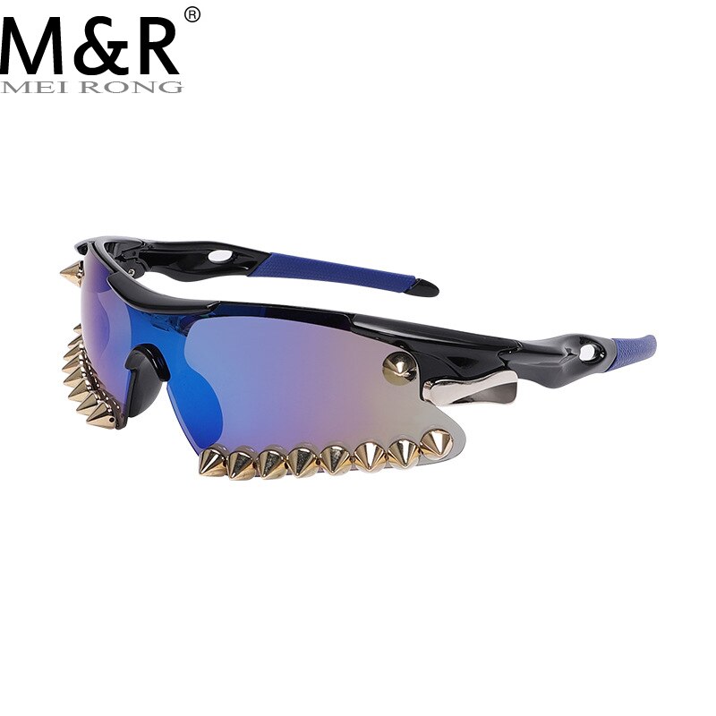 Luxury Steampunk Diamond Sunglasses Goggle New Women Men Y2k Punk Sport Sun Glasses Cycling Riding Shades Eyewear De Sol Oculos