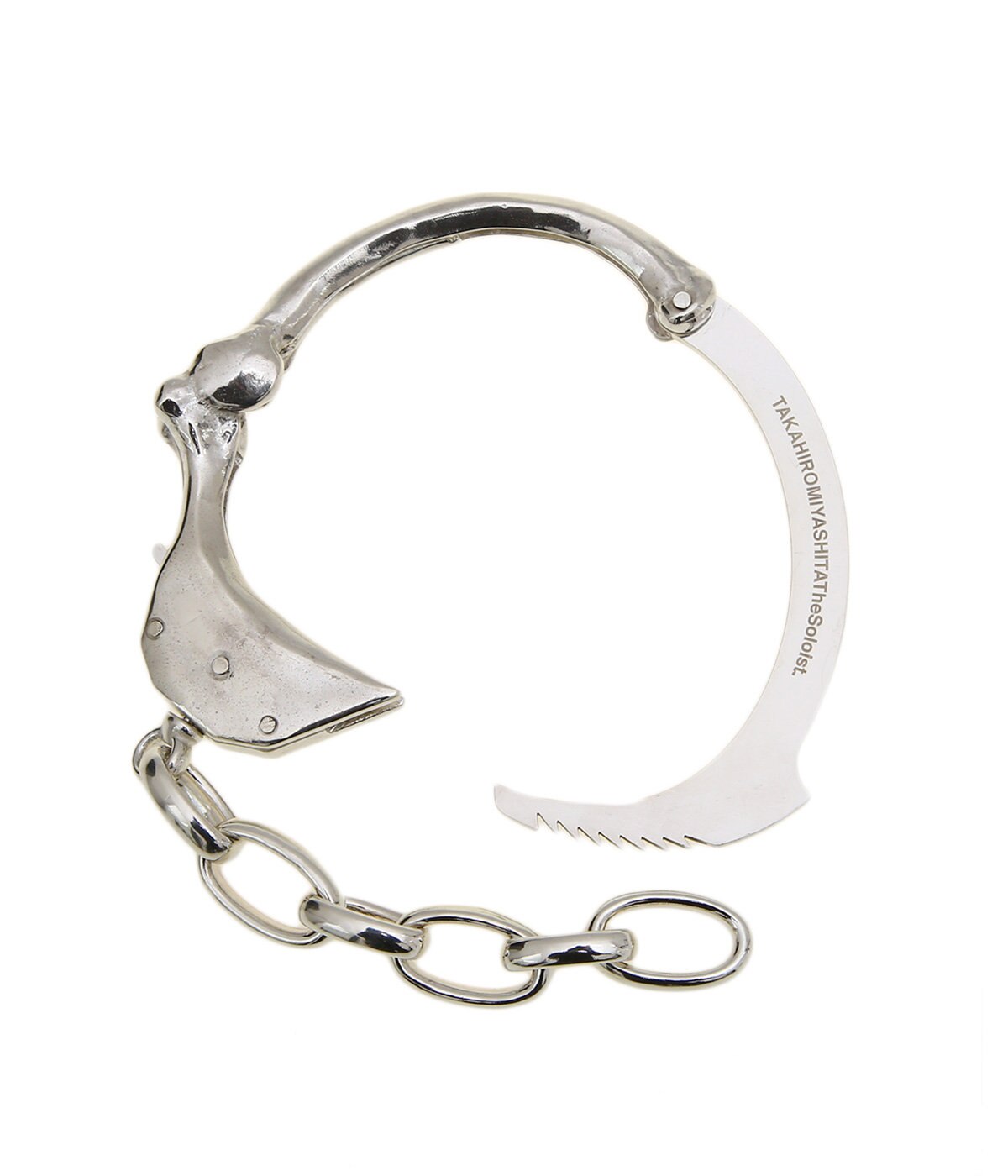 Soloist bone shaped handcuffs bracelet  Fashion Trendy Brand Street Exaggeration Popular Wild Hip Hop Style Jewelry Accessories