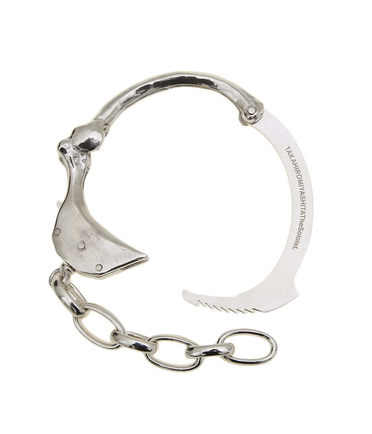 Soloist bone shaped handcuffs bracelet  Fashion Trendy Brand Street Exaggeration Popular Wild Hip Hop Style Jewelry Accessories
