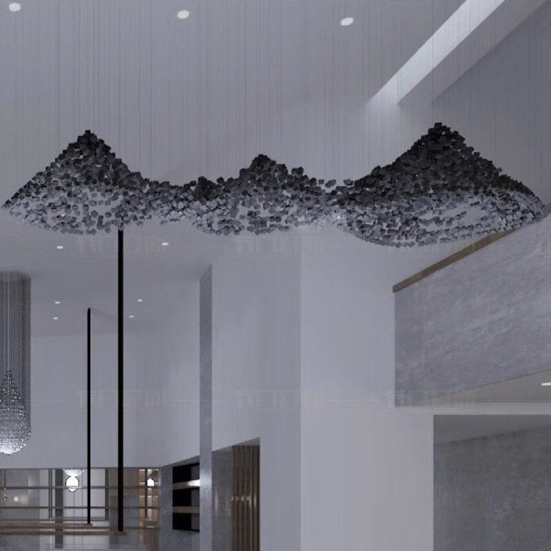 Modern LOFT Luxury Crystal Chandelier Indoor Lighting Nordic Staircase Led Chandeliers Fixtures Long Hallway Lobby Ceiling Lamp