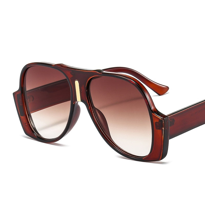 2021 New Arrival Fashion Shield Sunglasses Women Men Original Cool Frame Gradients Lens Brand Designer Hot Selling Leopard Black