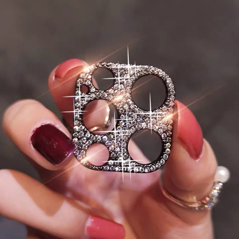Camera Lens Protector For iPhone 14 13 12 11 Pro Max Hollow Glitter Rhinestones Camera Protector For iphone 13 14 12 13 11Mini