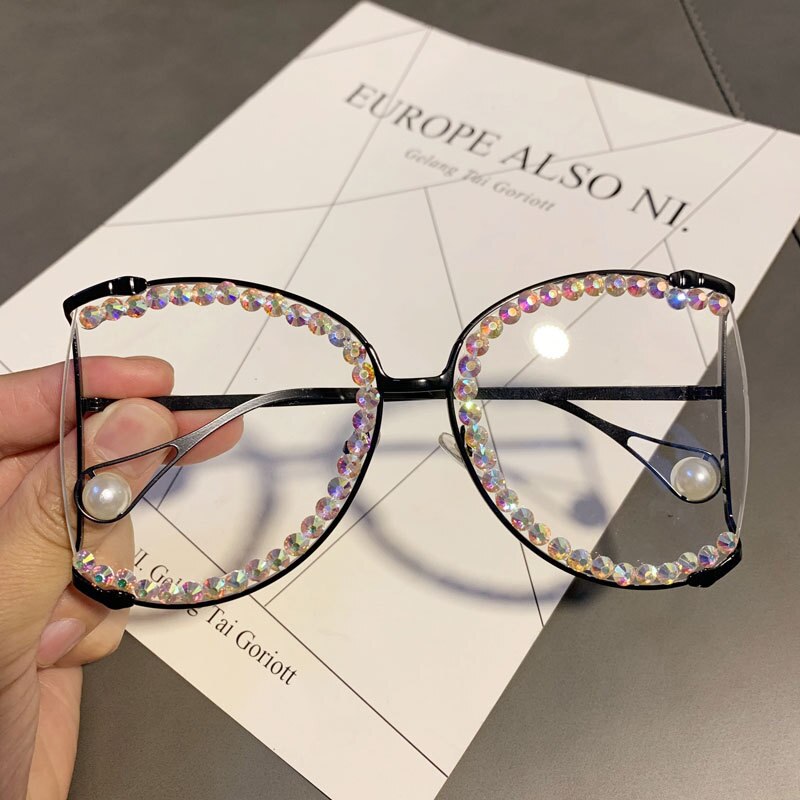 2023 Sunglasses Women Oversized  Bling Diamond y2k Fashion Design Sun glasses Ladies Luxury Glasses Vintage Shades Bulk Oculos