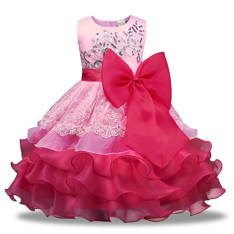 Formal Dress Ball Gown Elegant Dresses for Summer Girls 2022 Princess Party Dress Baby Kids Clothes Christmas Blue Child Gift