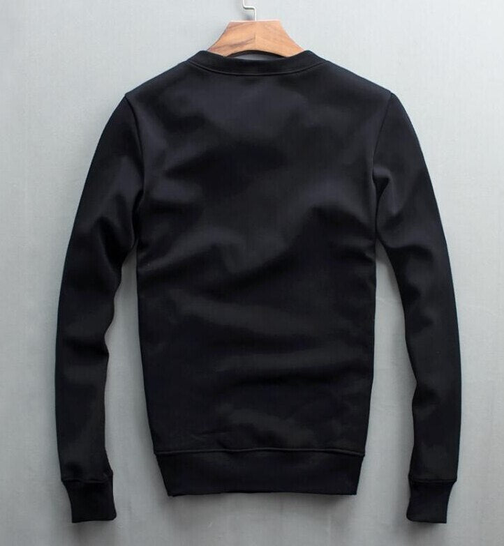 Man Hoodie Rhinestone Alien Casual Sweatshirt New Fashion Hoody Fleece Warm Streetwear High-Quality Men’s Clothing Winter Autumn