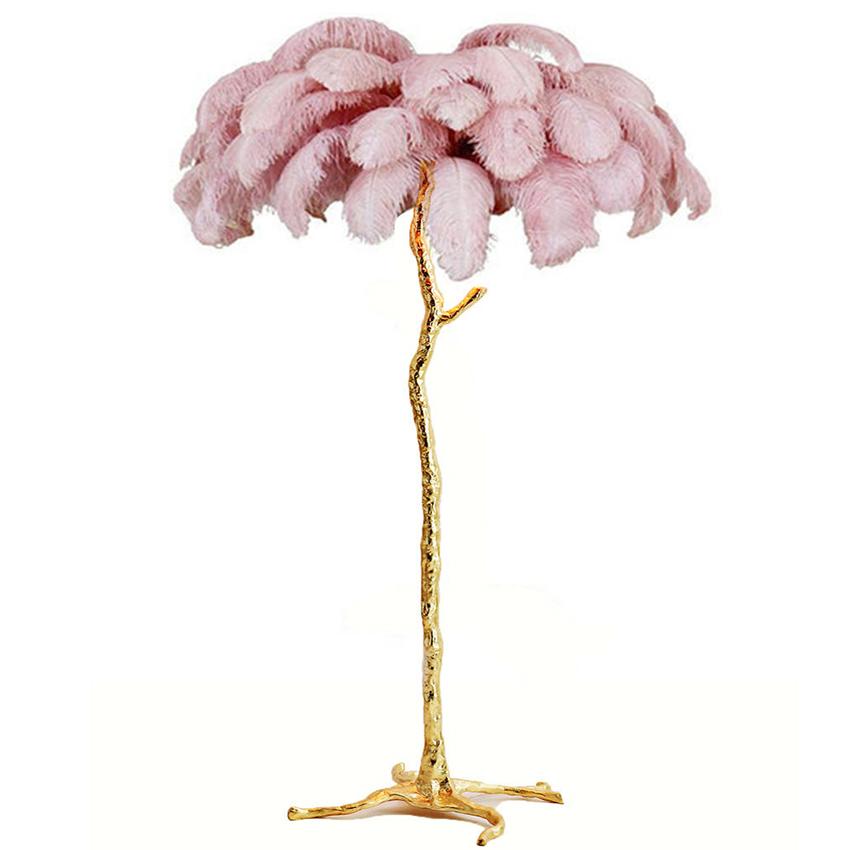 Nordic Floor Lamps Feather Living Room LED Dining Room Bedroom Modern Lamp Stand Interior Lighting Art Floor Light Standing Lamp