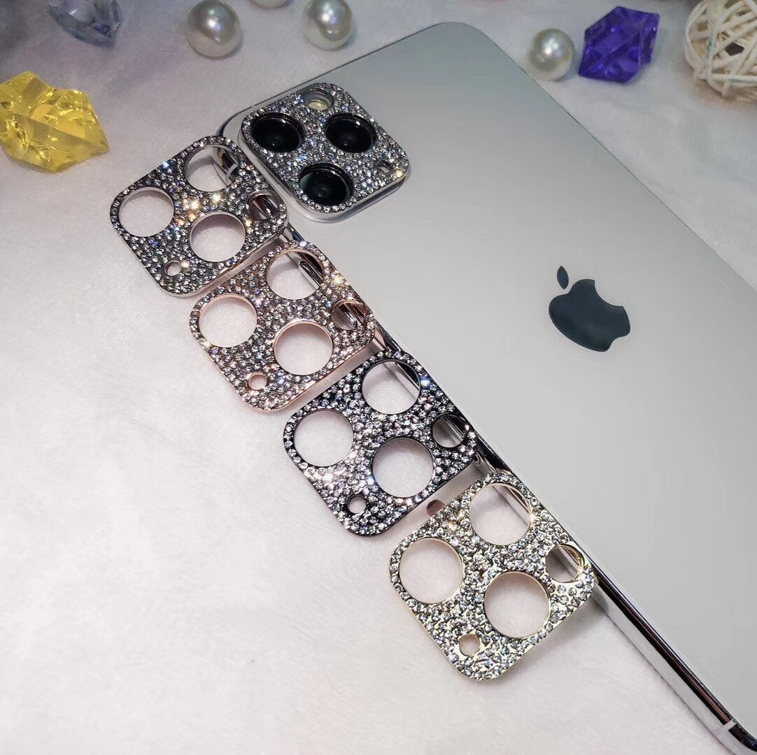Camera Lens Protector For iPhone 14 13 12 11 Pro Max Hollow Glitter Rhinestones Camera Protector For iphone 13 14 12 13 11Mini
