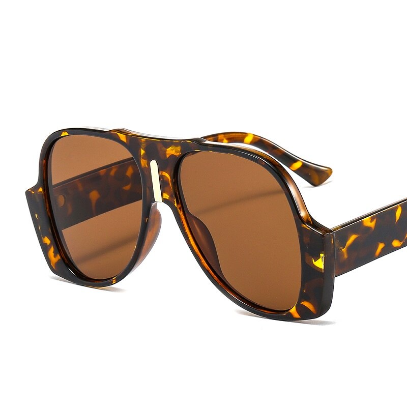 2021 New Arrival Fashion Shield Sunglasses Women Men Original Cool Frame Gradients Lens Brand Designer Hot Selling Leopard Black