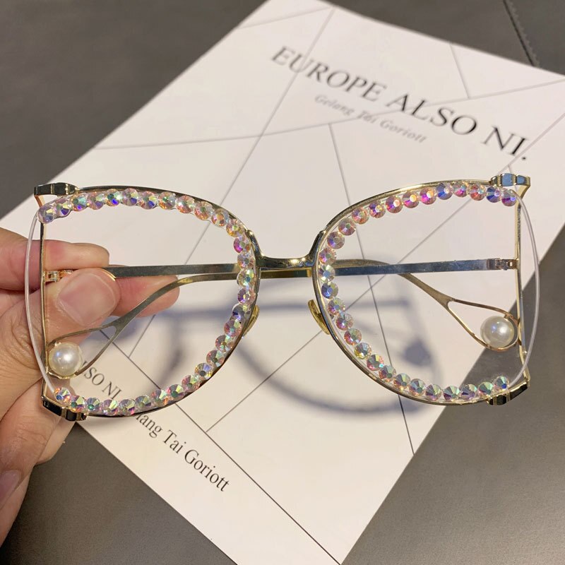 2023 Sunglasses Women Oversized  Bling Diamond y2k Fashion Design Sun glasses Ladies Luxury Glasses Vintage Shades Bulk Oculos