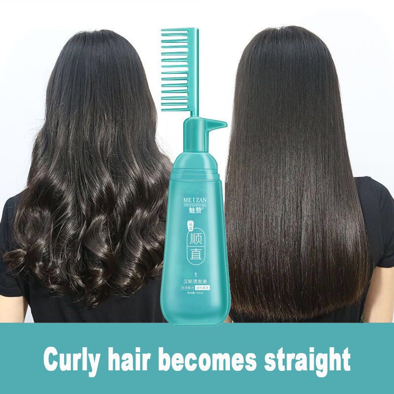 150ml Hair Straightener Cream Keratin Comb Type Hair Straightening Treatment for Frizzy and Dry Solution Permanent Hair Care
