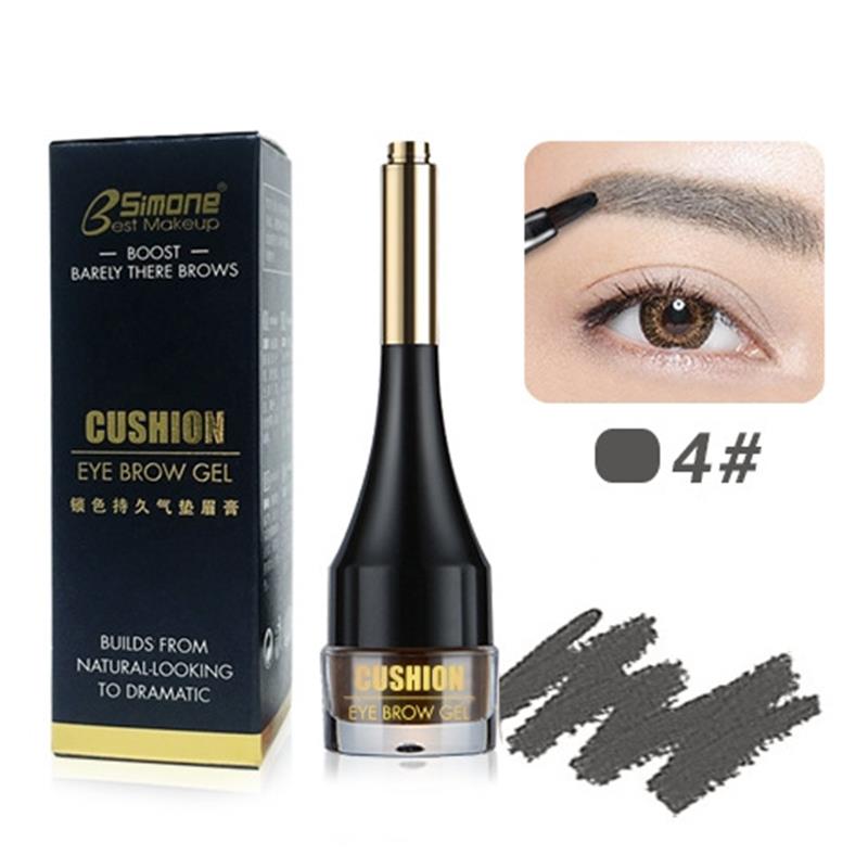 4 Colors Enhancers Eyebrow Cream Long-lasting Waterproof Air-cushion Dye Brows Gel Brown Tinted Natural Liquid Eyebrows Makeup