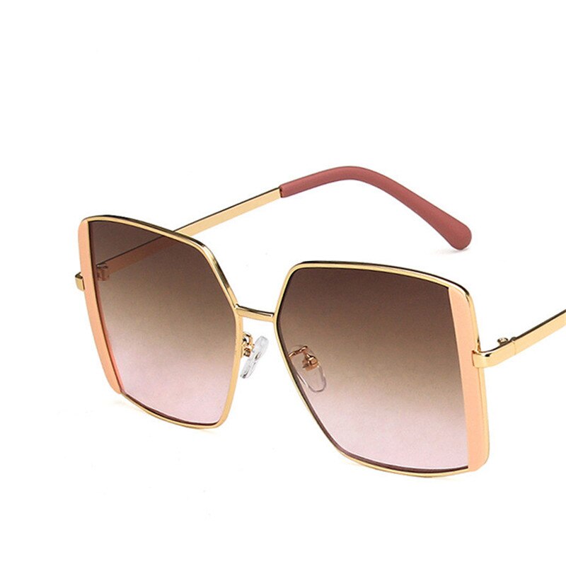 2021 Vintage Hexagon Sunglasses Women Square Metal Frame Pilot Mirror Classic Retro Sun Glasses Women Luxury Summer Eyewear