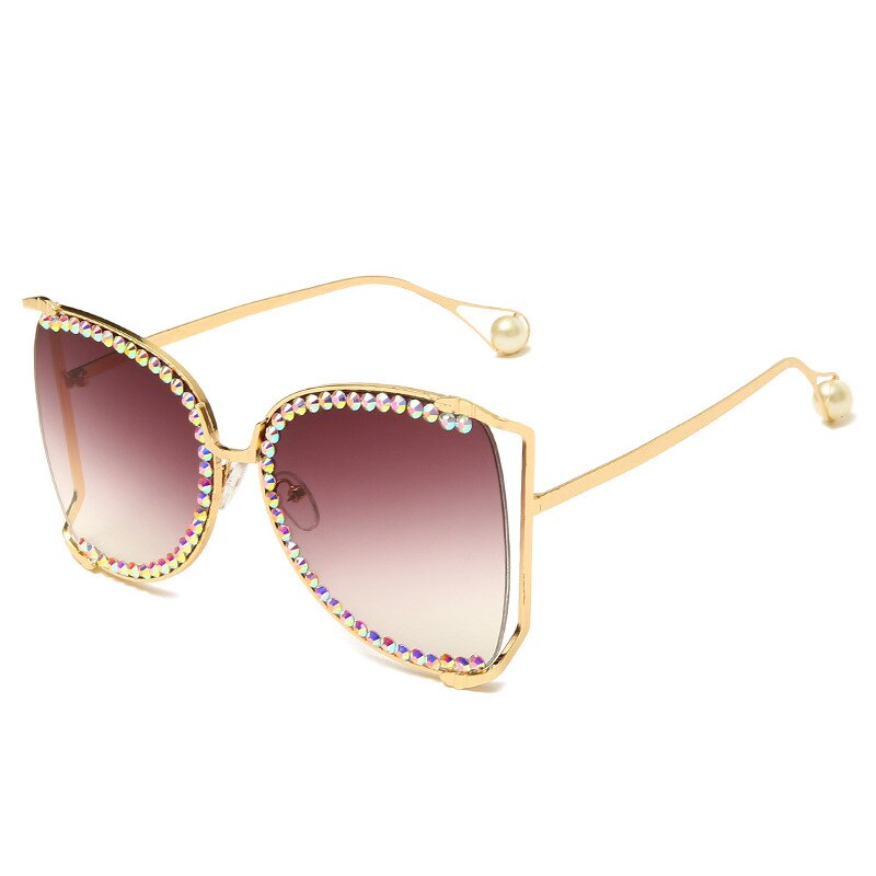 2023 Sunglasses Women Oversized  Bling Diamond y2k Fashion Design Sun glasses Ladies Luxury Glasses Vintage Shades Bulk Oculos