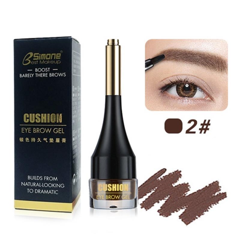 4 Colors Enhancers Eyebrow Cream Long-lasting Waterproof Air-cushion Dye Brows Gel Brown Tinted Natural Liquid Eyebrows Makeup