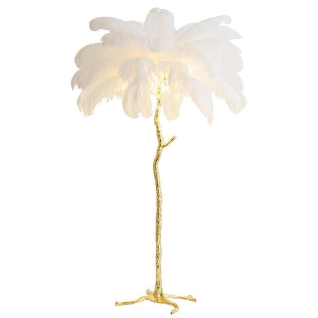 Nordic Floor Lamps Feather Living Room LED Dining Room Bedroom Modern Lamp Stand Interior Lighting Art Floor Light Standing Lamp