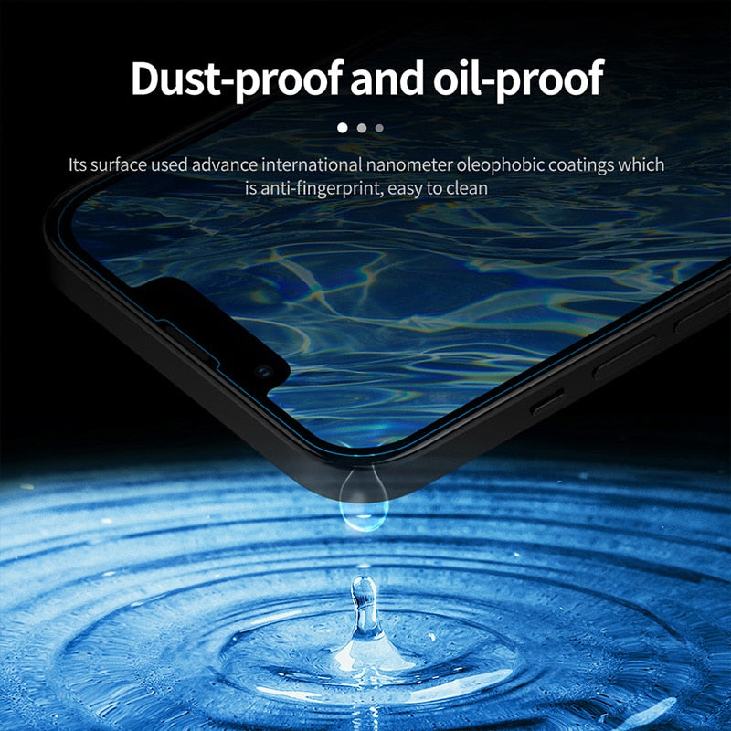 5pcs Protective Glass On For Iphone 14 13 12 11 Pro Max Xs Xr Mini Screen Protector Tempered Glass For Iphone 14 Plus Glass