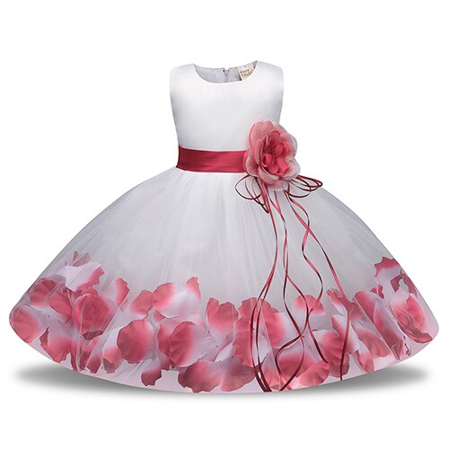 1 Year Birthday Baby Girl Party Dress Baptism Infant Christening Gown Newborn Toddlers Bebes Kids Clothes 6 9 12 18 Months Cute