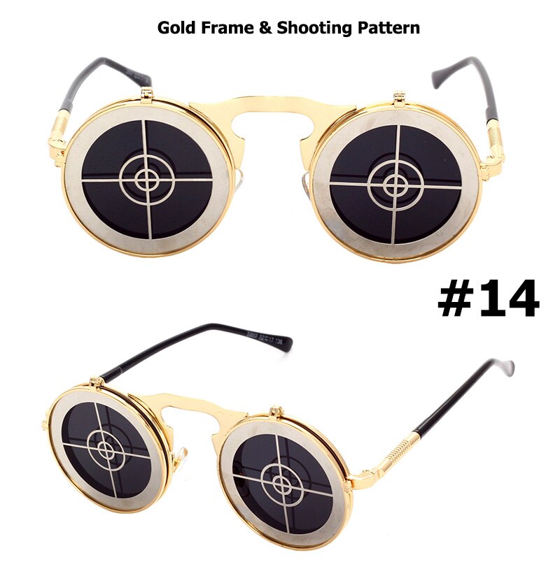 JackJad 2020 Fashion Steampunk Gothic Vintage Clamshell Sunglasses Men Women Personality Round Style Sun Glasses Oculos De Sol