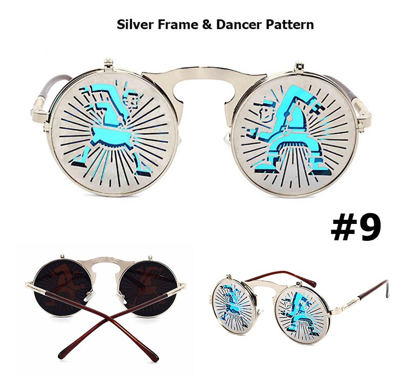 JackJad 2020 Fashion Steampunk Gothic Vintage Clamshell Sunglasses Men Women Personality Round Style Sun Glasses Oculos De Sol