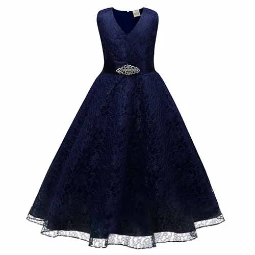 Summer Dress for Children Lace Flower Girls Dress Party Wedding Dress Elegent Princess Vestidos Evening Clothing Party Costumes