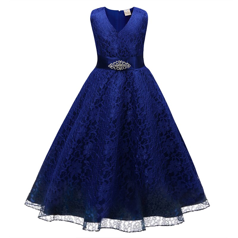 Summer Dress for Children Lace Flower Girls Dress Party Wedding Dress Elegent Princess Vestidos Evening Clothing Party Costumes