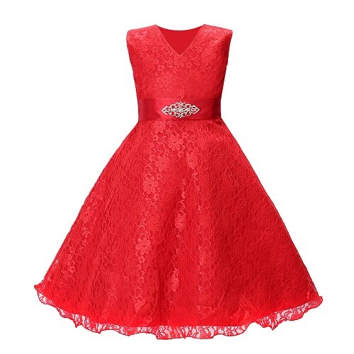 Summer Dress for Children Lace Flower Girls Dress Party Wedding Dress Elegent Princess Vestidos Evening Clothing Party Costumes