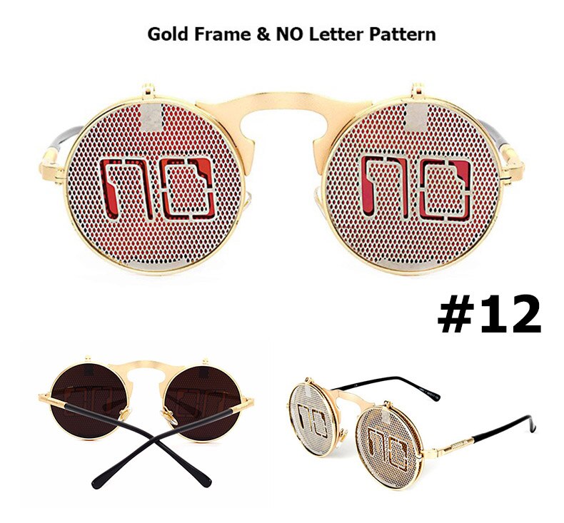 JackJad 2020 Fashion Steampunk Gothic Vintage Clamshell Sunglasses Men Women Personality Round Style Sun Glasses Oculos De Sol