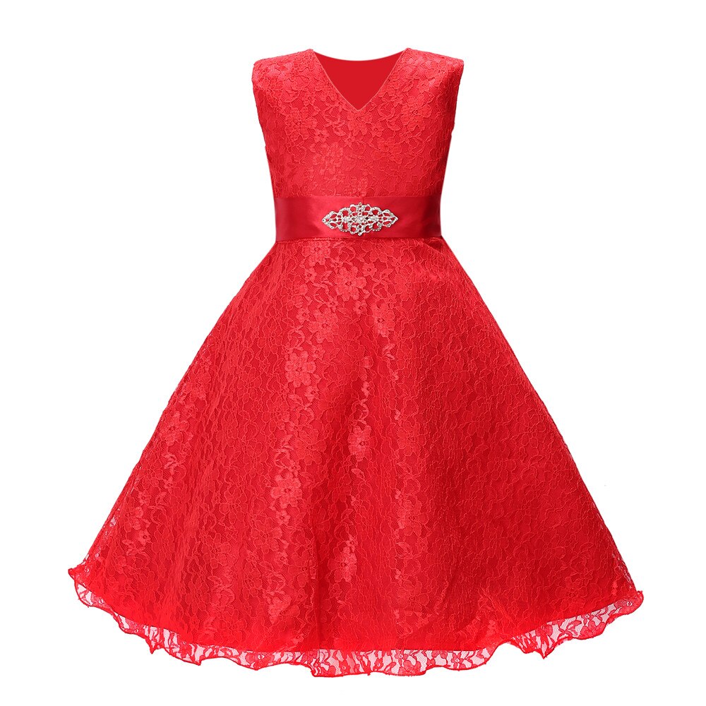 Summer Dress for Children Lace Flower Girls Dress Party Wedding Dress Elegent Princess Vestidos Evening Clothing Party Costumes