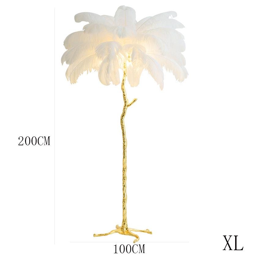 Nordic Floor Lamps Feather Living Room LED Dining Room Bedroom Modern Lamp Stand Interior Lighting Art Floor Light Standing Lamp