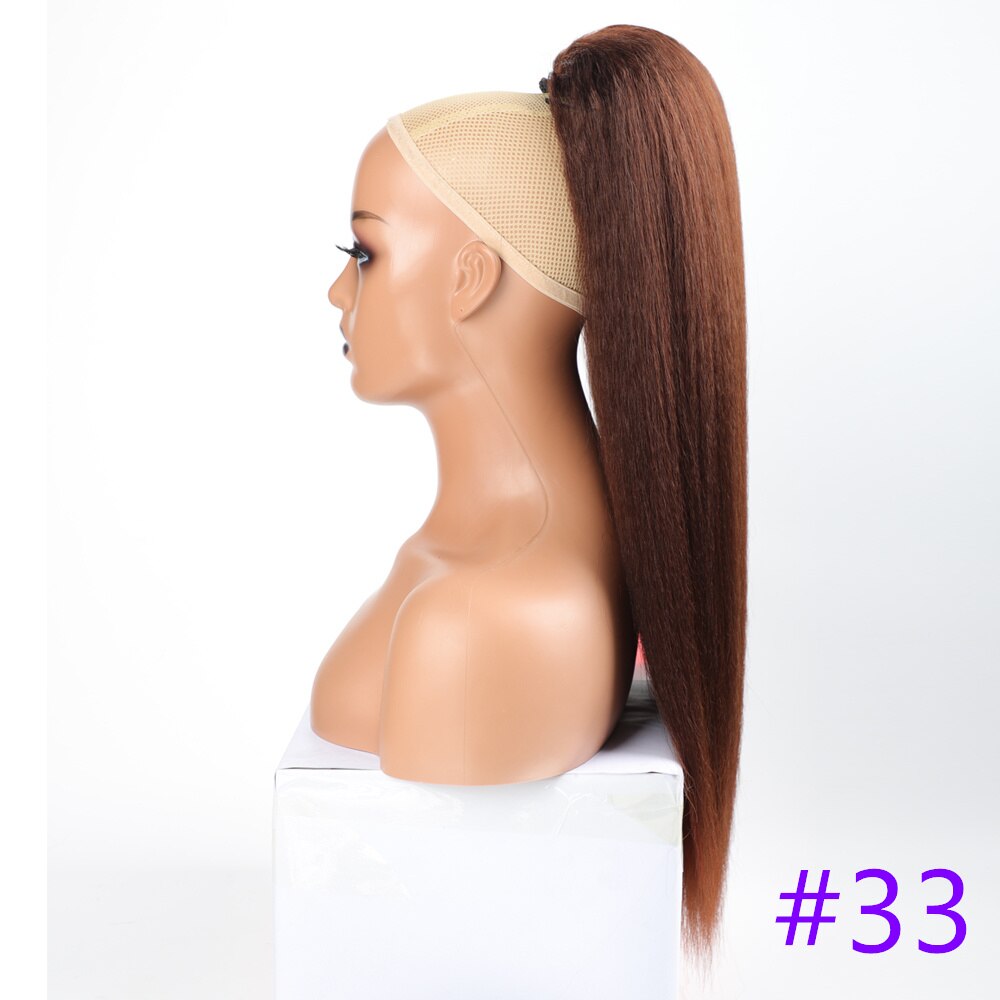 High Puff Afro Kinky Straight Ponytail Synthetic Black Woman Hair Drawstring Ponytail Long Hair Extension Ponytail For Women