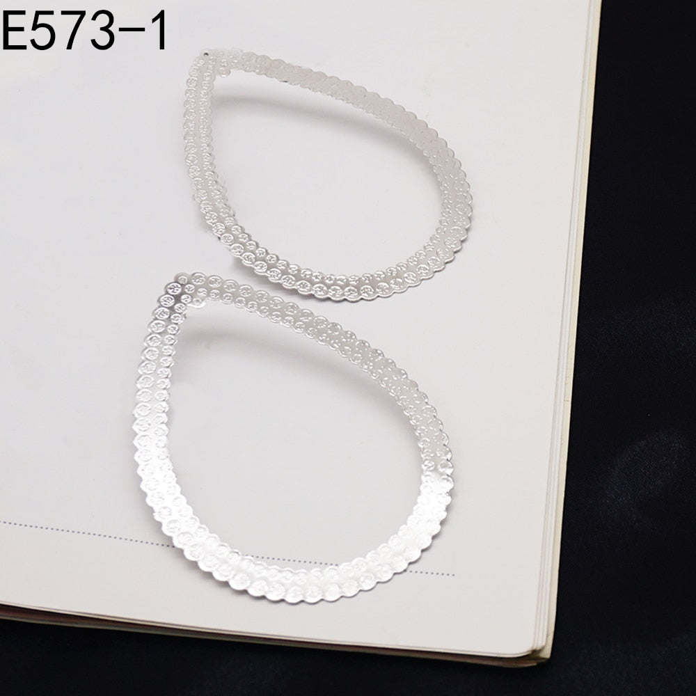 Hoop Earring For Women Gold Color Stud Big Pendant dangle Drop  Earrings