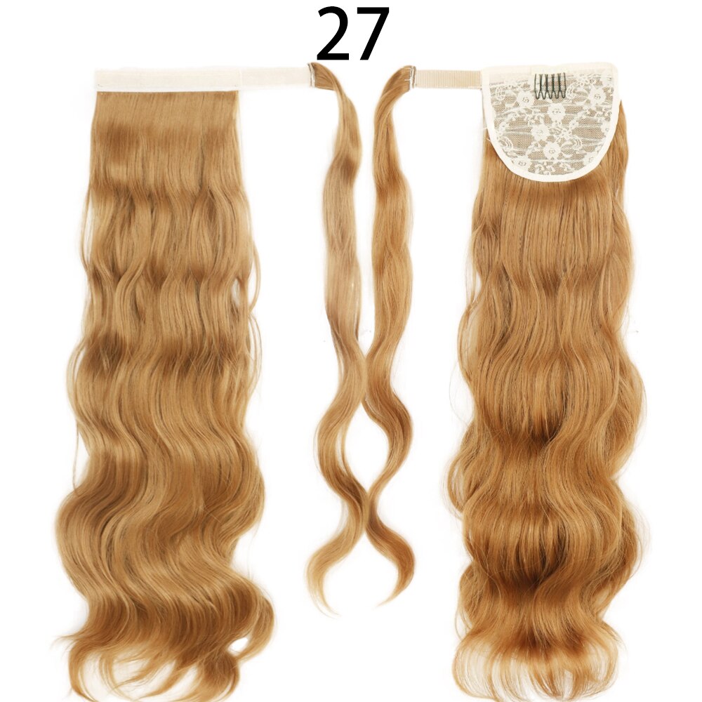 MerisiHair Synthetic Ponytail Extension Long Black Drawstring Wavy Ponytail Hair African American for Women Body Wavy Ponytail
