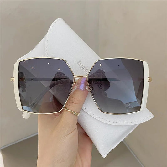 2021 Vintage Hexagon Sunglasses Women Square Metal Frame Pilot Mirror Classic Retro Sun Glasses Women Luxury Summer Eyewear