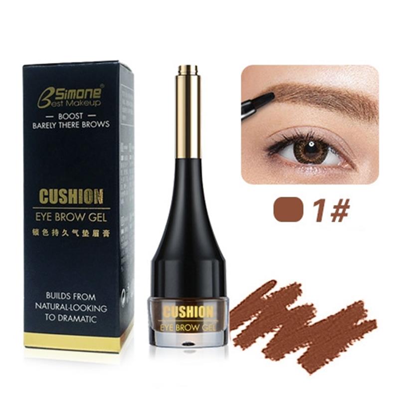 4 Colors Enhancers Eyebrow Cream Long-lasting Waterproof Air-cushion Dye Brows Gel Brown Tinted Natural Liquid Eyebrows Makeup