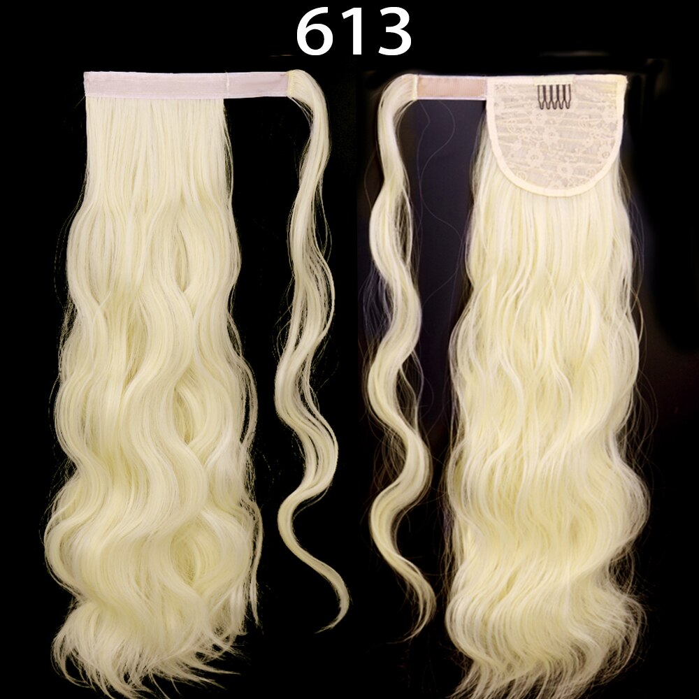 MerisiHair Synthetic Ponytail Extension Long Black Drawstring Wavy Ponytail Hair African American for Women Body Wavy Ponytail