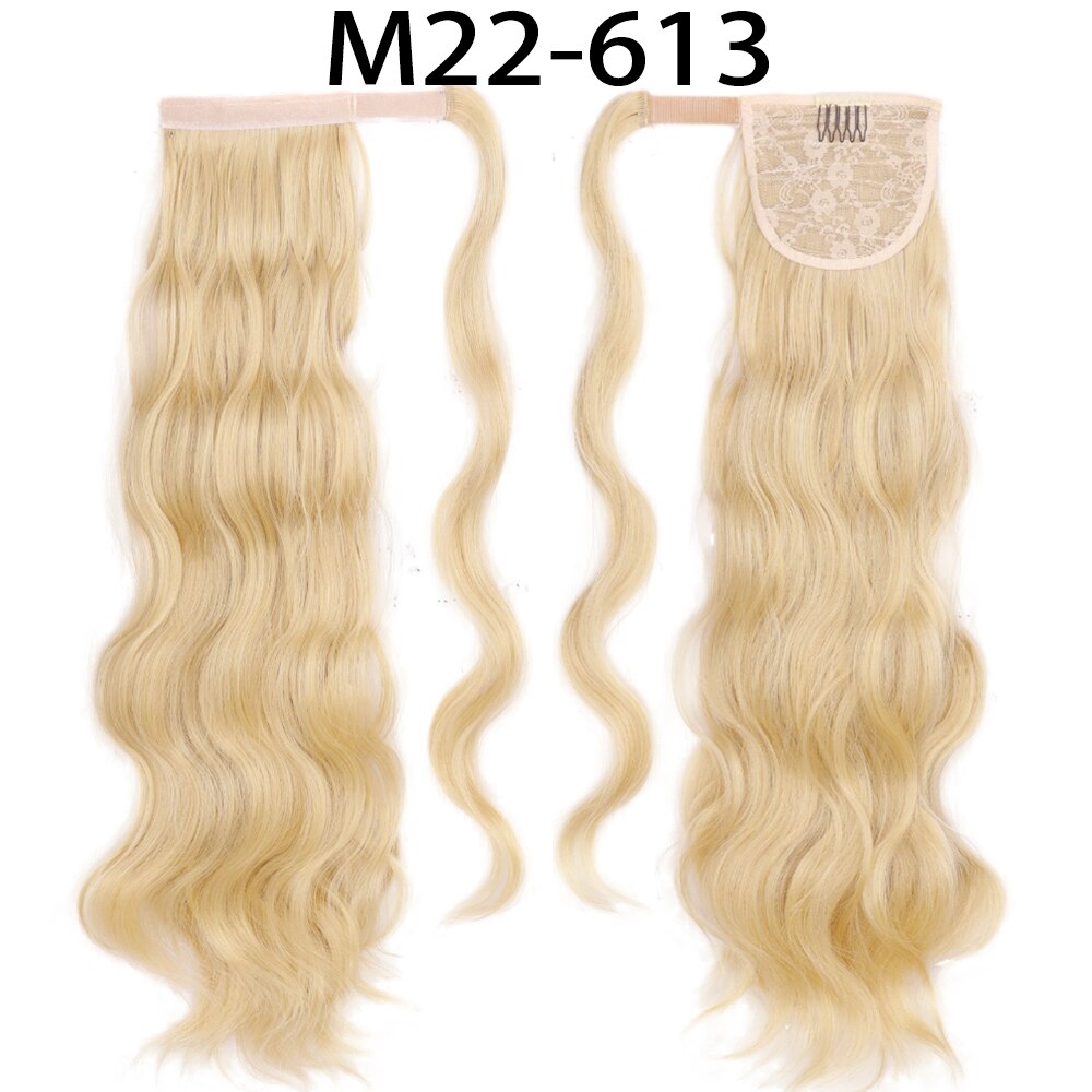 MerisiHair Synthetic Ponytail Extension Long Black Drawstring Wavy Ponytail Hair African American for Women Body Wavy Ponytail