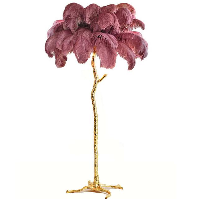 Nordic Floor Lamps Feather Living Room LED Dining Room Bedroom Modern Lamp Stand Interior Lighting Art Floor Light Standing Lamp