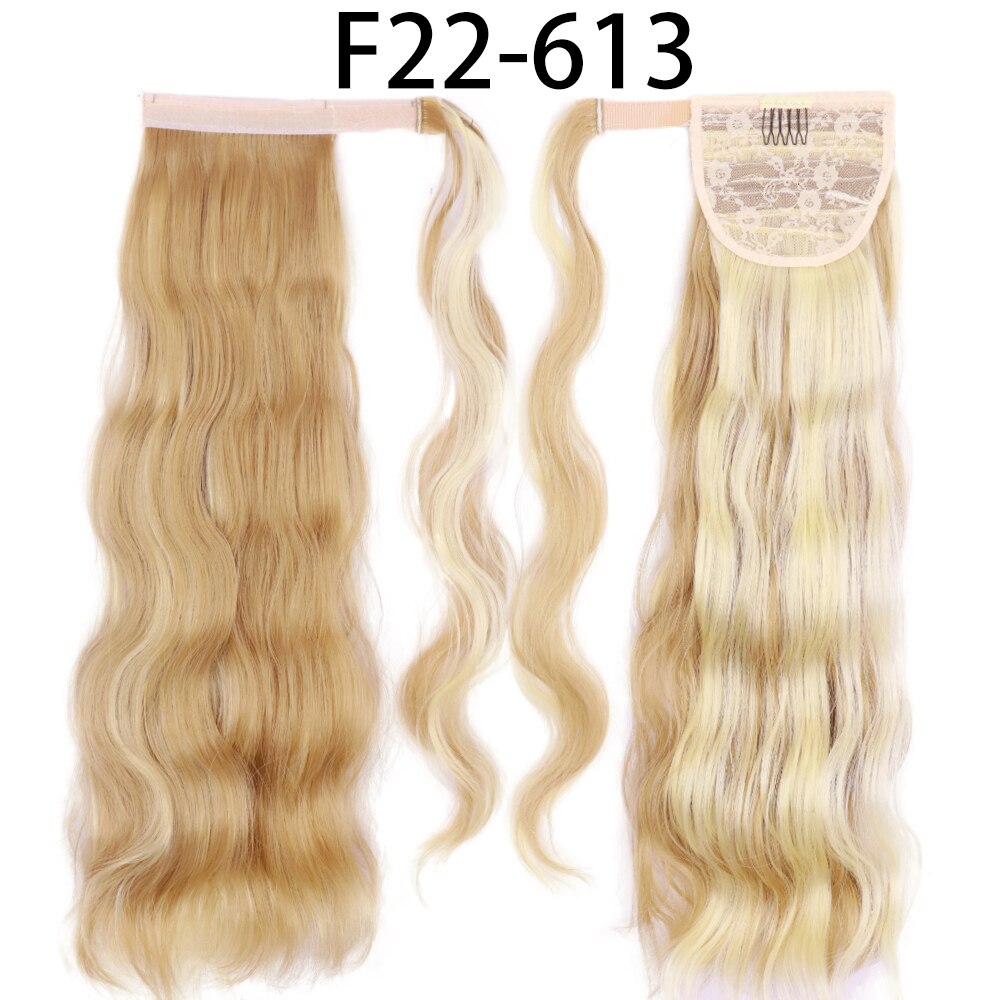 MerisiHair Synthetic Ponytail Extension Long Black Drawstring Wavy Ponytail Hair African American for Women Body Wavy Ponytail
