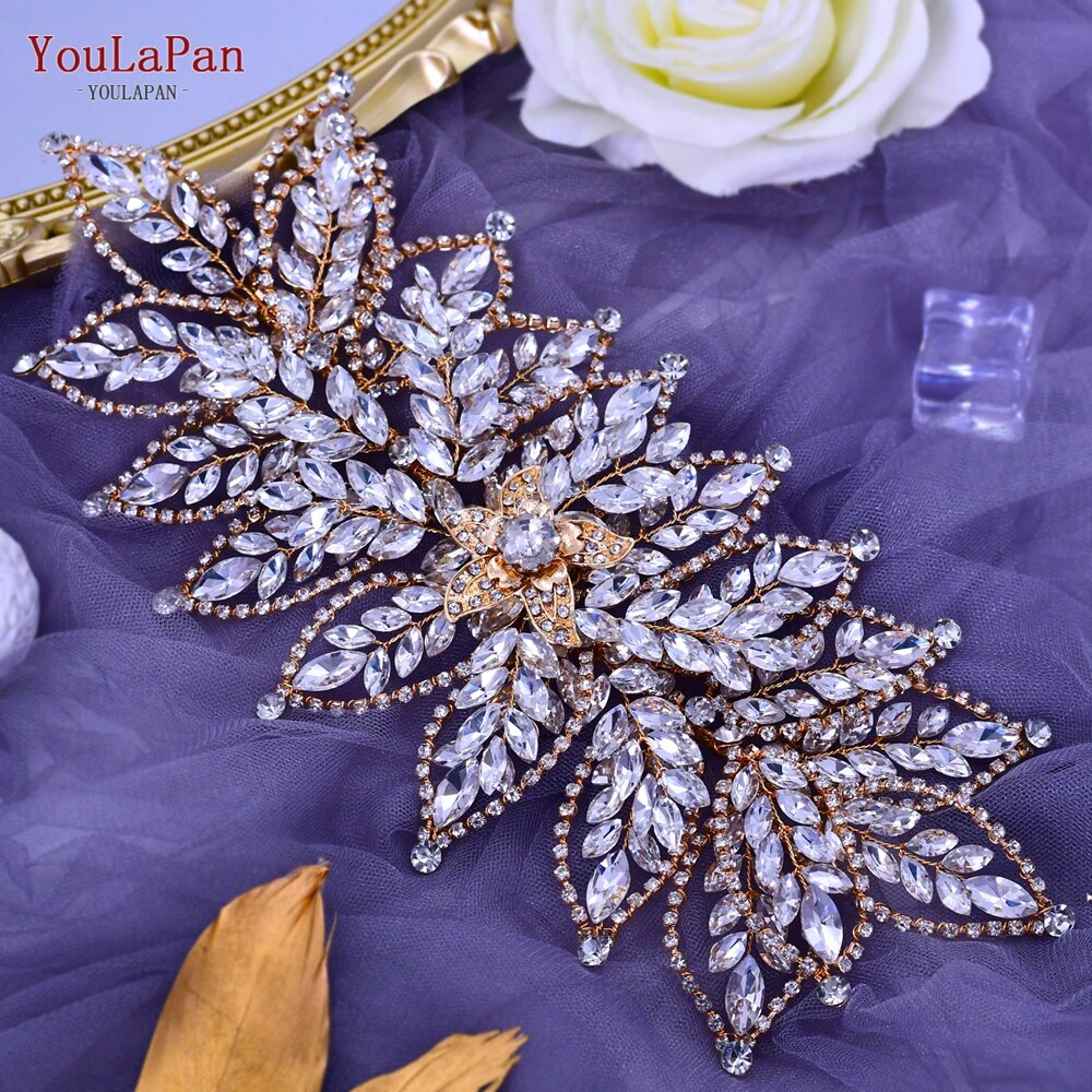 YouLaPan HP409 Wedding Woman Tiara Headdresses for Bridal Headband Wedding Hair Accessories Luxury Rhinestone Bride Headwear