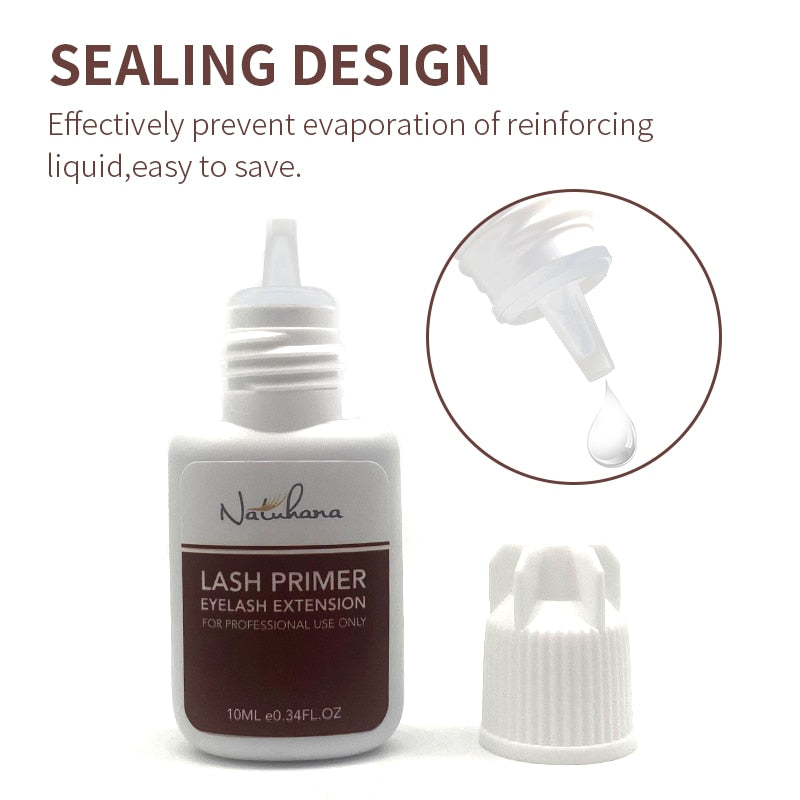 NATUHANA  Eyelash Extensions Glue Primer for Lash Application From South Korea 10ml Fixing Agent Lashes Glue Makeup Tools