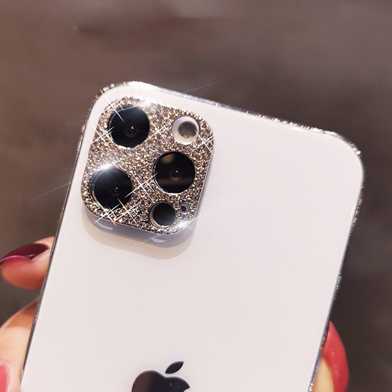Camera Lens Protector For iPhone 14 13 12 11 Pro Max Hollow Glitter Rhinestones Camera Protector For iphone 13 14 12 13 11Mini