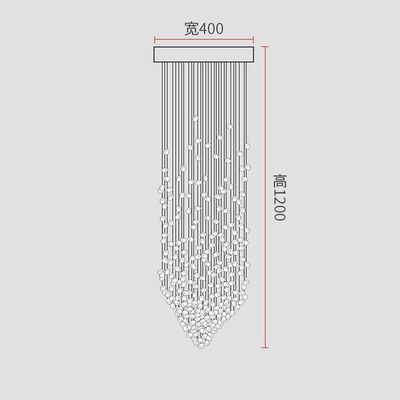 Modern LOFT Luxury Crystal Chandelier Indoor Lighting Nordic Staircase Led Chandeliers Fixtures Long Hallway Lobby Ceiling Lamp