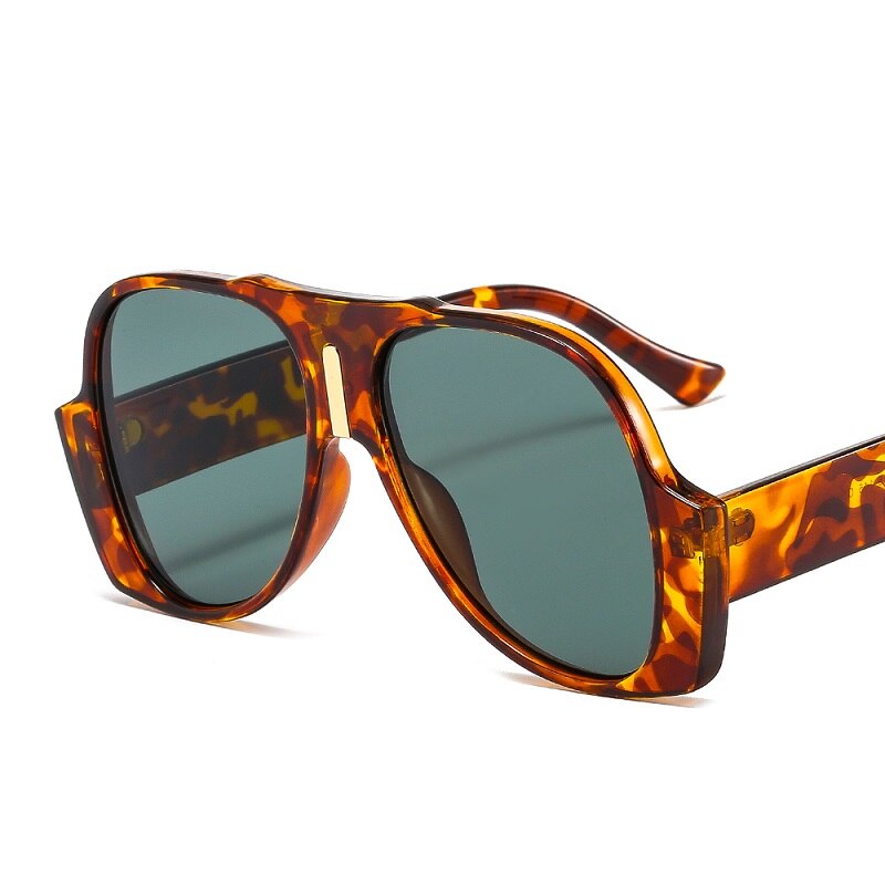 2021 New Arrival Fashion Shield Sunglasses Women Men Original Cool Frame Gradients Lens Brand Designer Hot Selling Leopard Black