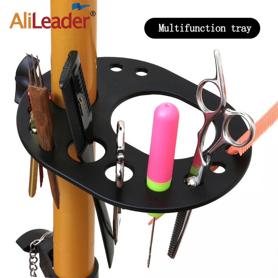 Alileader 2022 New Adjustable Mannequin Head Tripod Black Gold 125 Cm Canvas Mannequin Head Wig Stand Tripod Wig Making Kit штат