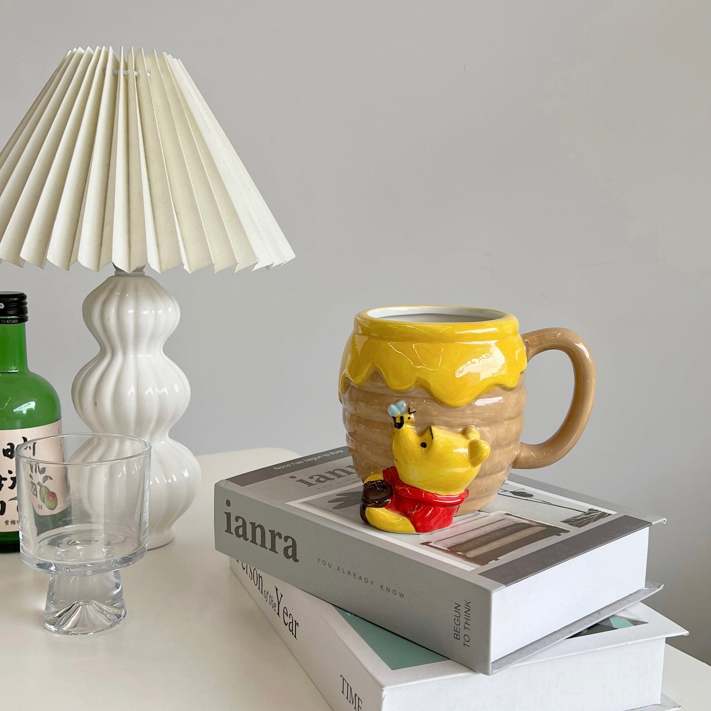 Ceramic Water Cup Large Capacity Winnie the Pooh Water Cup Winnie the Pooh Cute Cartoon Three-Dimensional Mug Creative Milk Cup