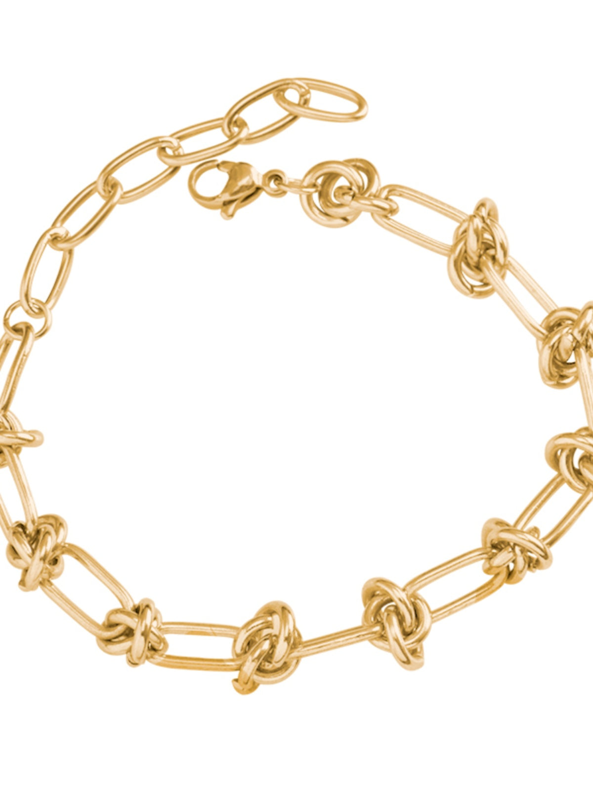 Bath Street Style Knotted Titanium Steel Exaggerated Punk Necklace