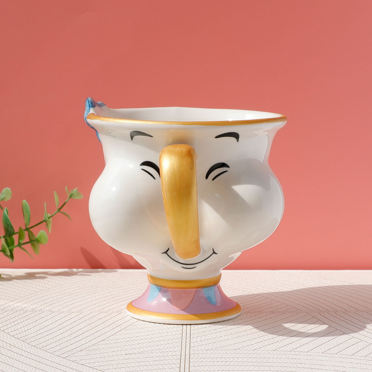 In Stock Beauty And The Beast Teapot Gold-Plated Teapot Japanese Tea Pot Wife Archie Cup Ceramic Cup Mug Sucrier