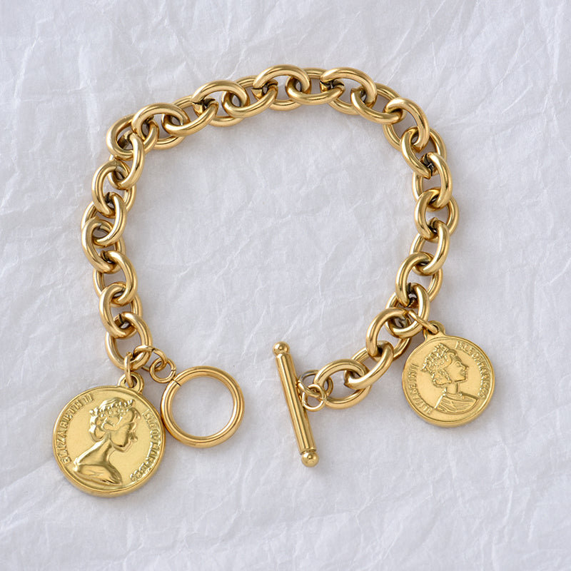 Instagram Bath Titanium Steel Girlfriends Simple Personality Women's Coin